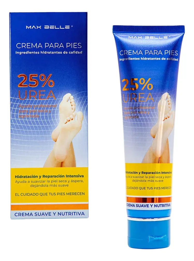 Crema Maxbelle de urea al 25 por ciento